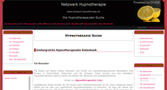 Desktop Screenshot of netzwerk-hypnotherapie.de