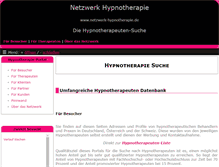 Tablet Screenshot of netzwerk-hypnotherapie.de